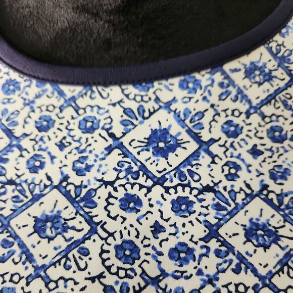 Hang Ten Womens Long Sleeve Rash Guard UPF 50+ XS Zipper Pocket Swim Shirt Sky - Picture 2 of 12